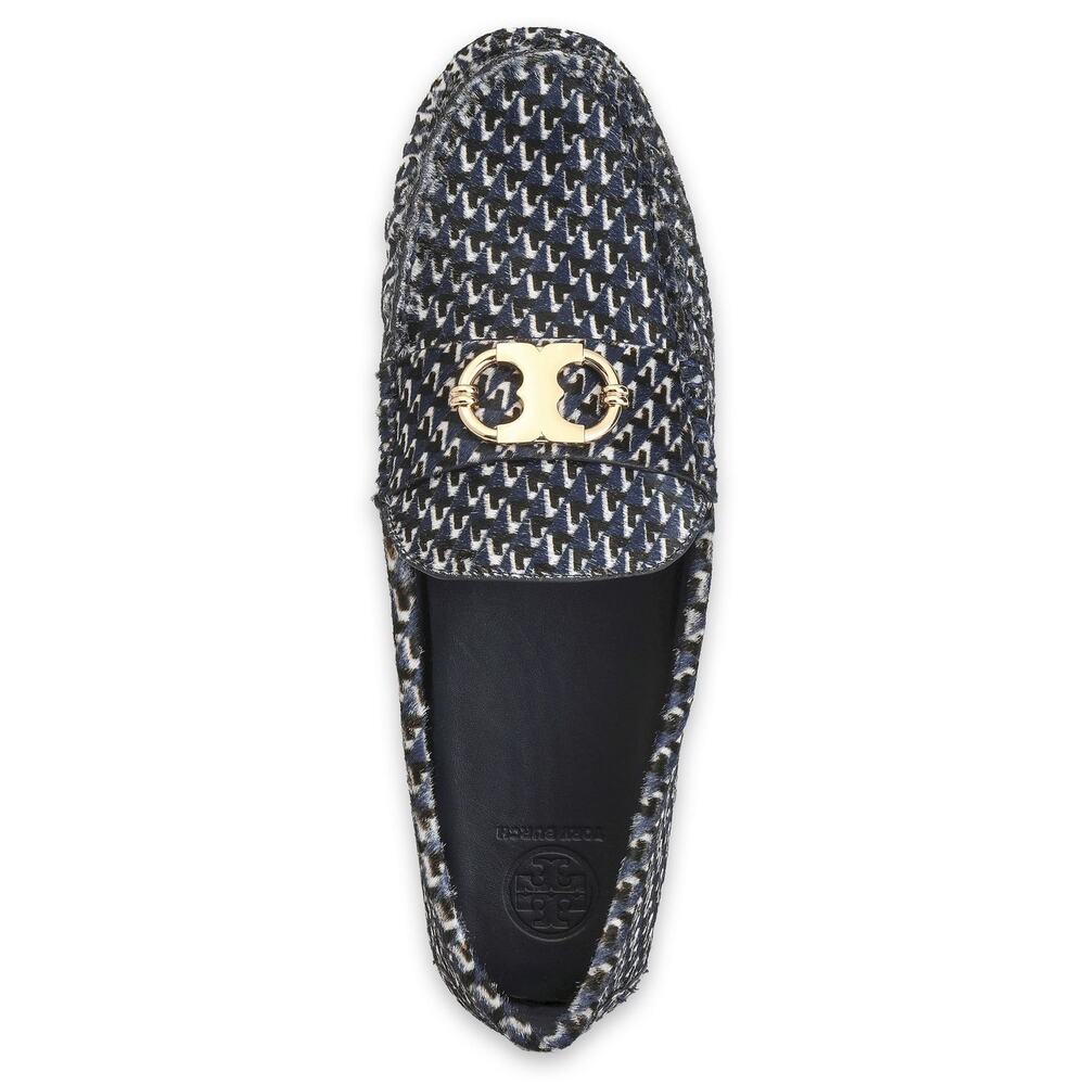 Tory Burch Embellished Cald Hair Loafers